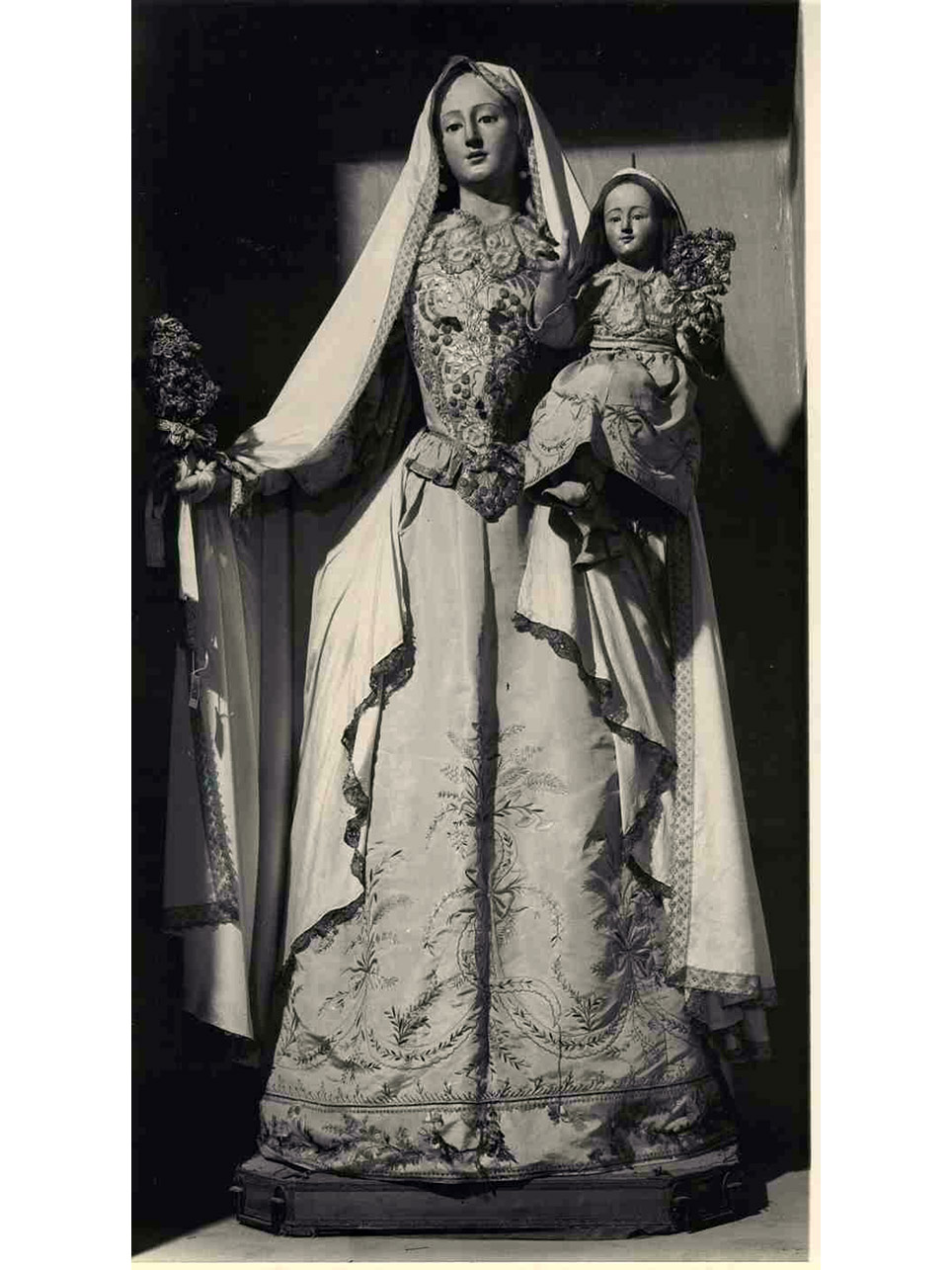 MADONNA DEL CARMINE (STATUA VESTITA) - AMBITO NAPOLETANO (Prima metà sec. XIX)