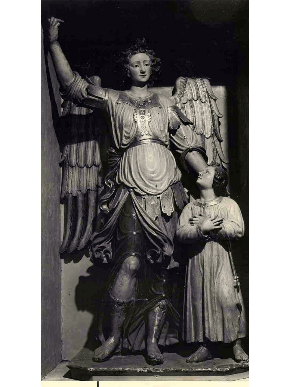 ANGELO CUSTODE (SCULTURA) - AMBITO NAPOLETANO (FINE Sec. XVI)