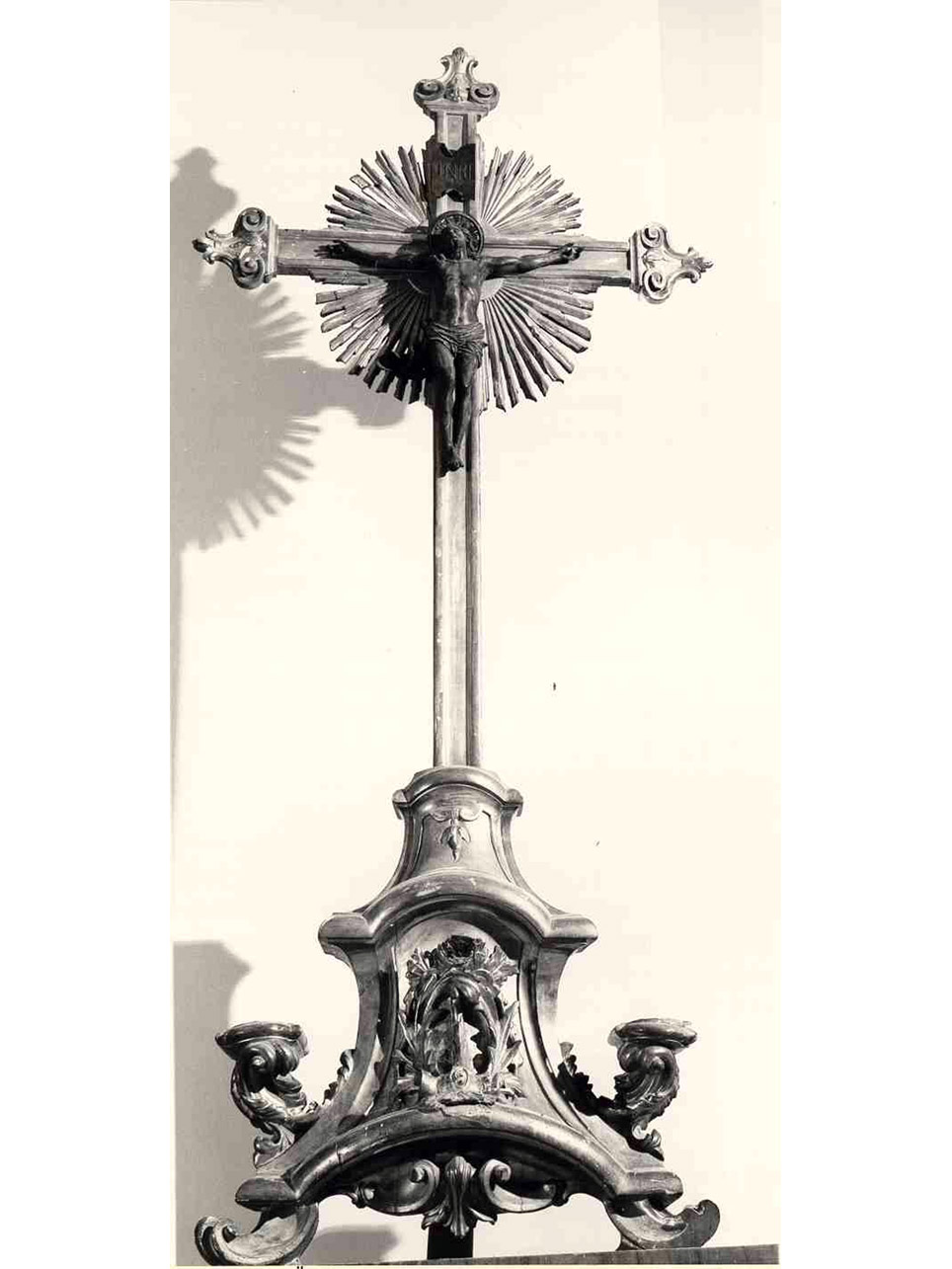 CROCE D'ALTARE - manifattura napoletana (Seconda metà sec. XIX)