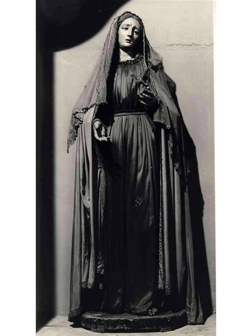 MADONNA ADDOLORATA (STATUA VESTITA) - AMBITO NAPOLETANO (Prima metà sec. XIX)