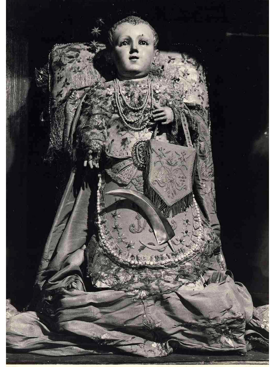 MARIA VERGINE BAMBINA (STATUETTA DEVOZIONALE) (SECONDO QUARTO sec. XIX)