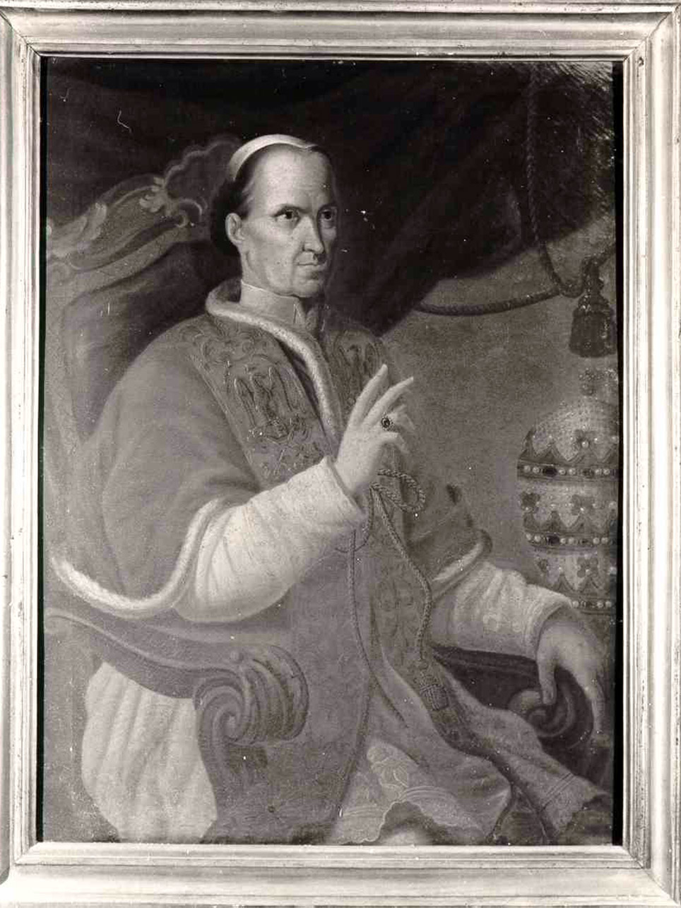 RITRATTO DI PAPA PIO IX (DIPINTO) - AMBITO NAPOLETANO (TERZO QUARTO sec. XIX)