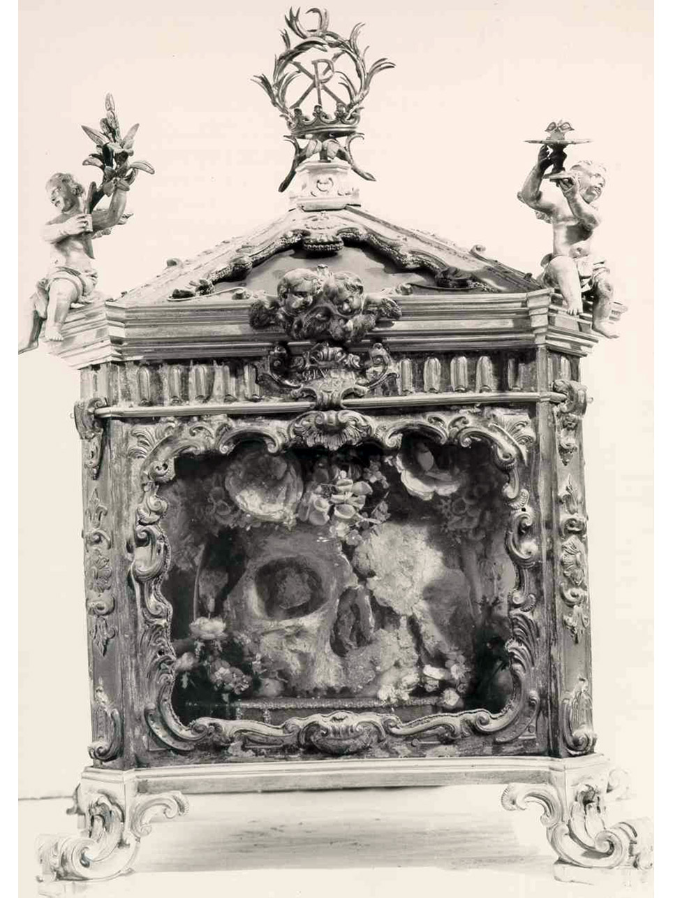 RELIQUIARIO - A TECA - manifattura napoletana (Prima metà sec. XIX)