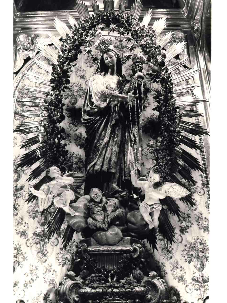 IMMACOLATA CONCEZIONE E ANGELI (STATUETTA) (INIZIO sec. XIX)