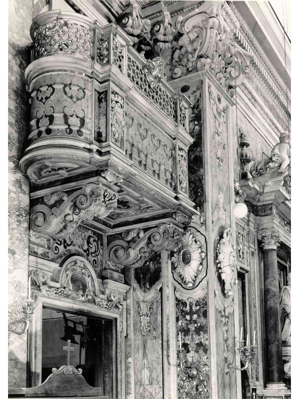 balcone, serie di Lazzari Dionisio (bottega) (terzo quarto sec. XVII)