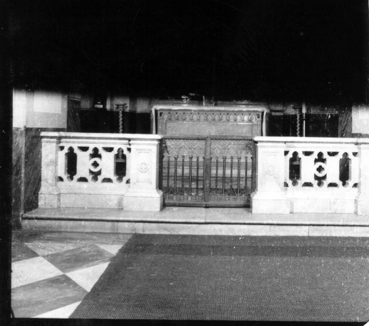 cancello di balaustrata, serie - bottega napoletana (inizio sec. XX)