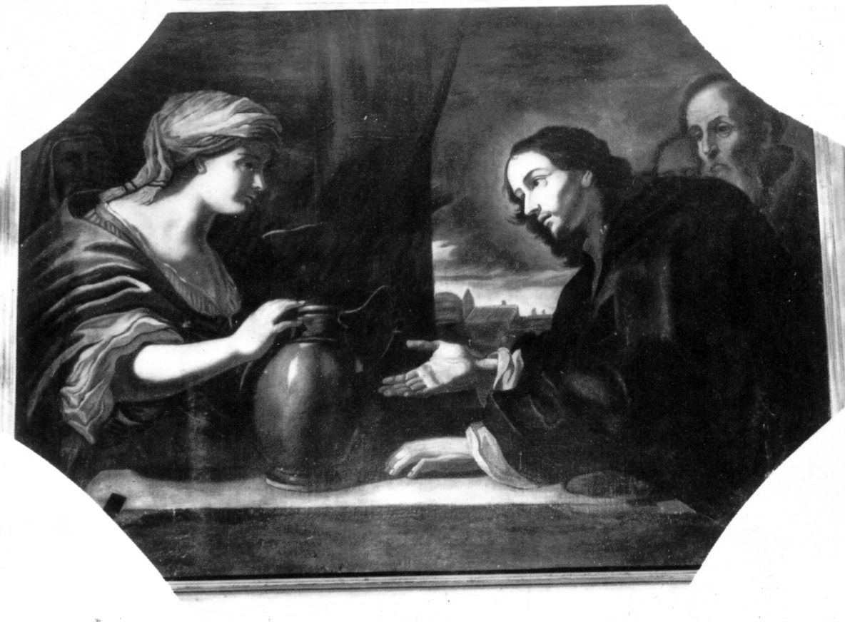 Cristo e la samaritana (dipinto) - ambito napoletano (fine sec. XVII)