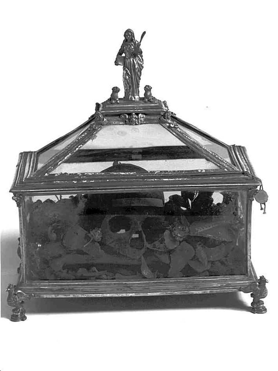 RELIQUIARIO - A CASSETTA - bottega argentiera napoletana (Seconda metà sec. XVII)