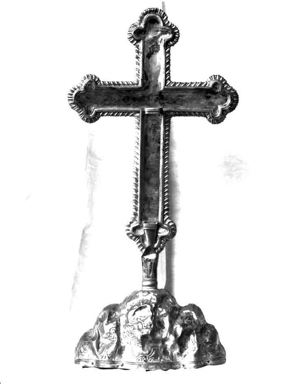 RELIQUIARIO - A CROCE - bottega argentiera napoletana (FINE Sec. XVI)