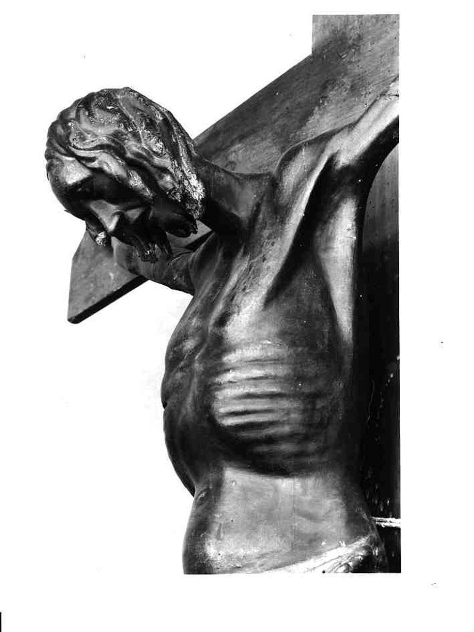 CRISTO CROCIFISSO (SCULTURA) - AMBITO NAPOLETANO (TERZO QUARTO sec. XV)