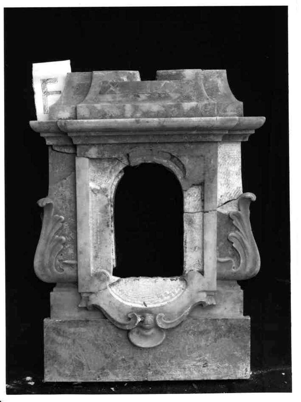 motivi decorativi vegetali (ciborio, frammento) - bottega napoletana (fine sec. XVIII)
