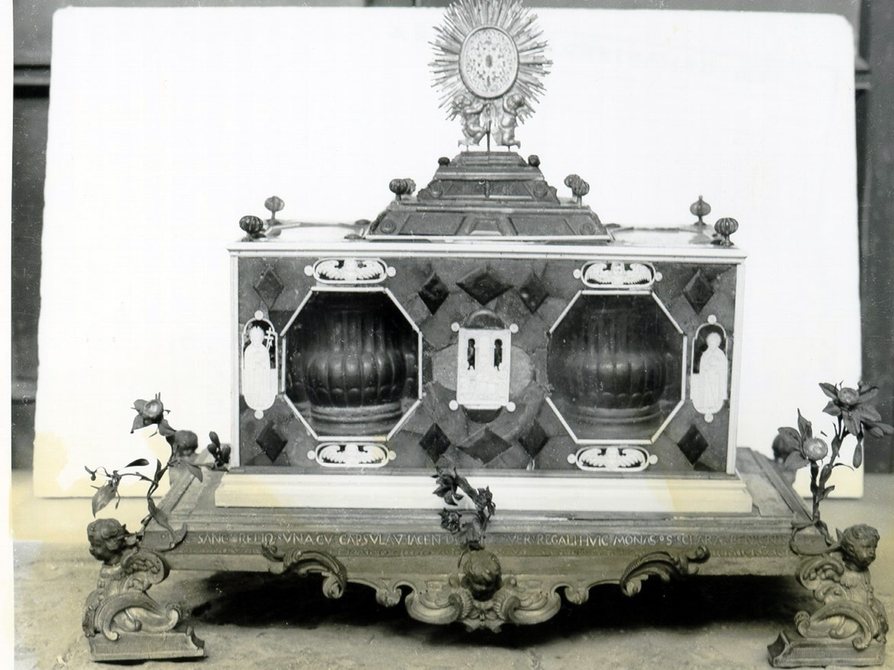 reliquiario a teca - a cassetta - bottega polacca (seconda metà sec. XVII)