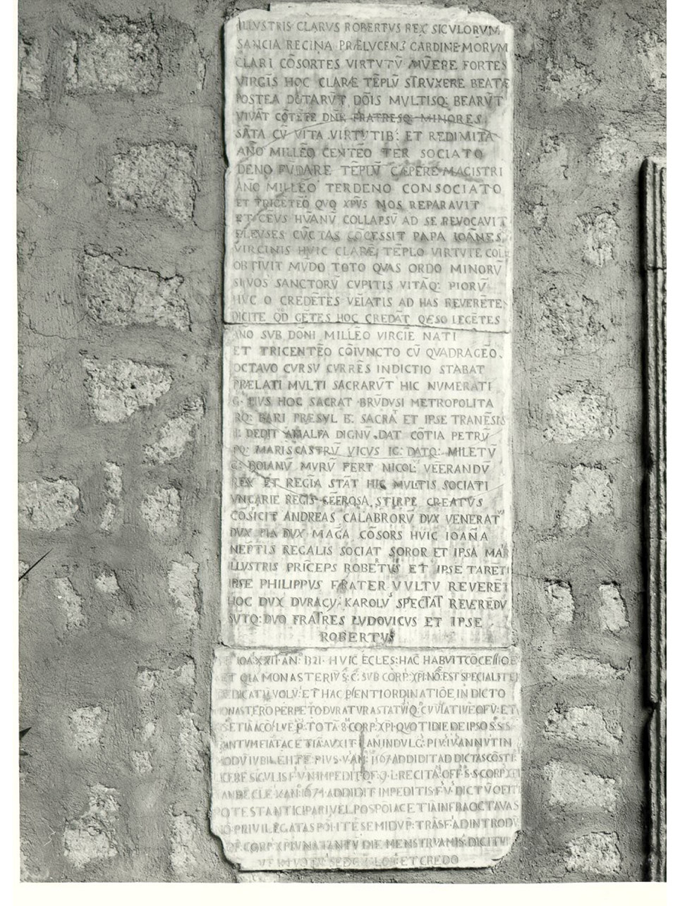 LAPIDE CELEBRATIVA, FRAMMENTO - ambito napoletano (TERZO QUARTO sec. XVII)