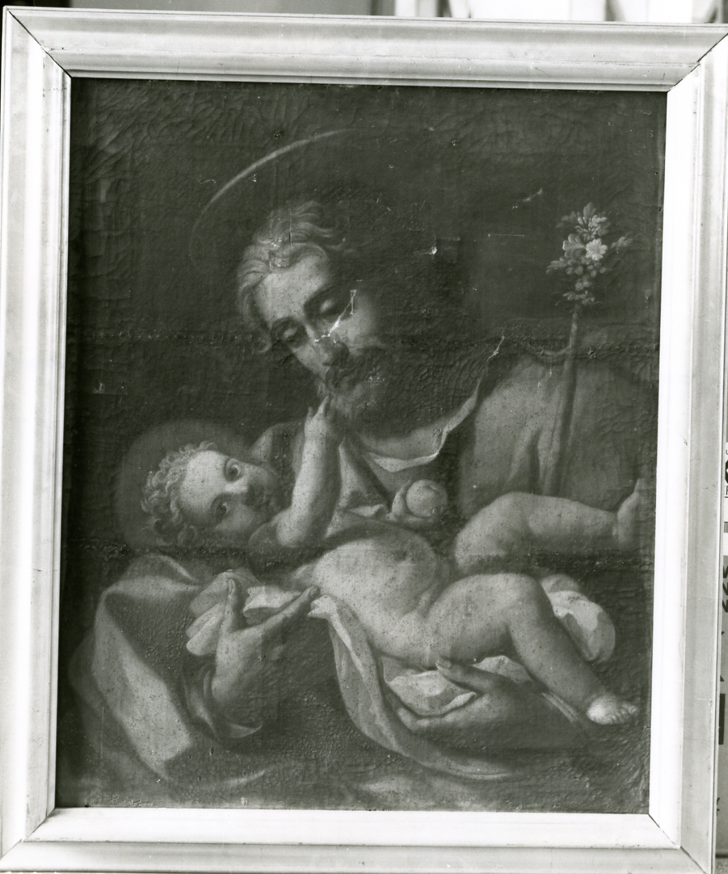 San Giuseppe e Gesù Bambino (dipinto) - ambito napoletano (prima metà sec. XIX)
