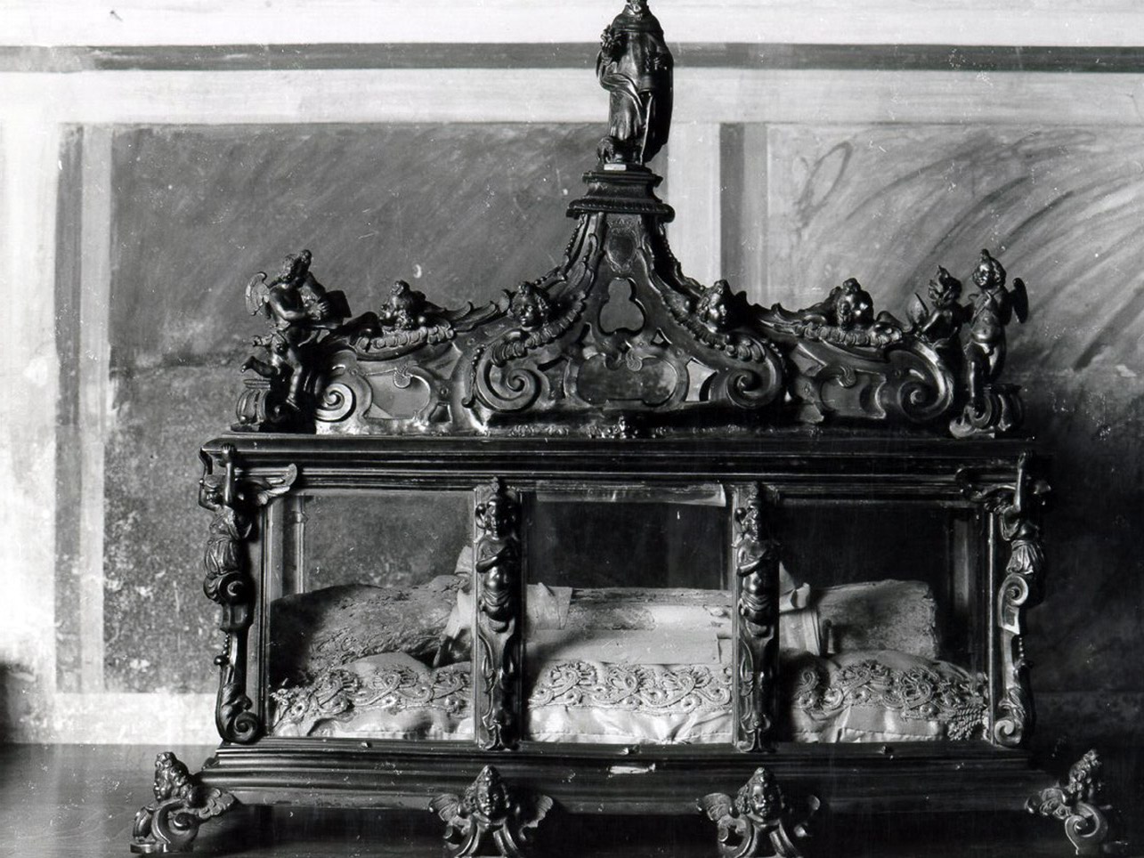 RELIQUIARIO - A CASSETTA - bottega argentiera napoletana (Metà sec. XVII)