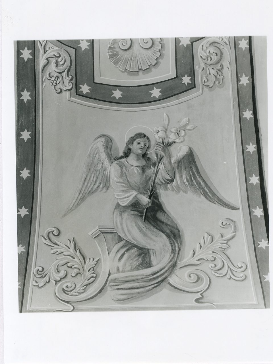 Dio Padre tra angeli (dipinto, complesso decorativo) di Rossi Nicola Maria (metà sec. XIX)