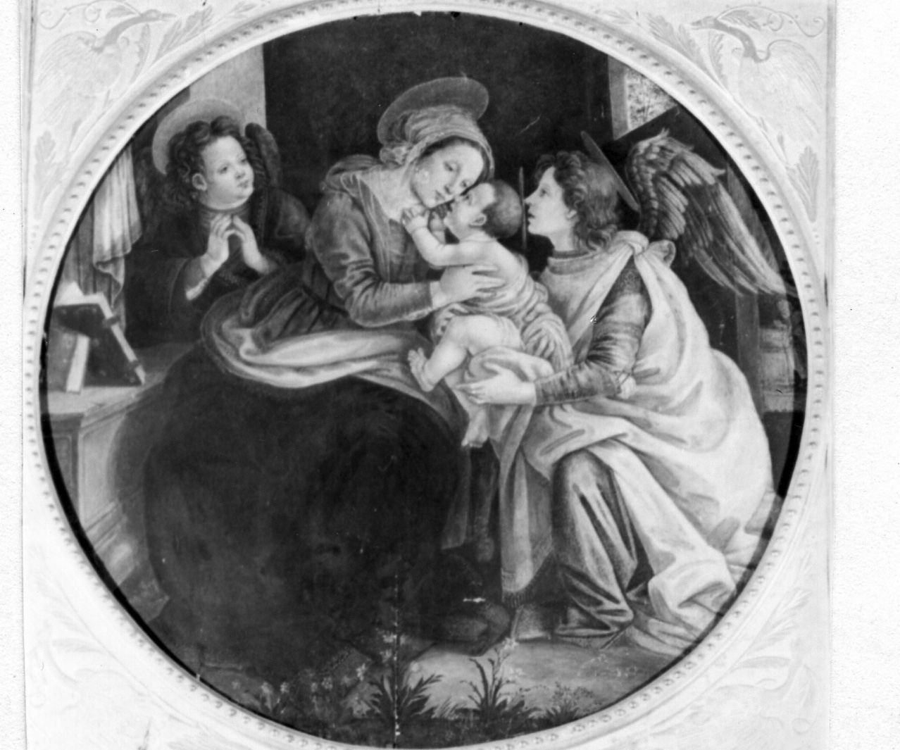 Madonna con Bambino (dipinto) di Lippi Filippino (bottega) (seconda metà sec. XV)