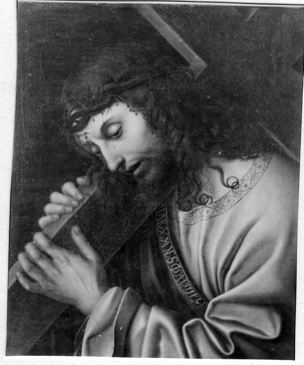 Cristo portacroce (dipinto) di Maineri Giovan Francesco (fine sec. XV)
