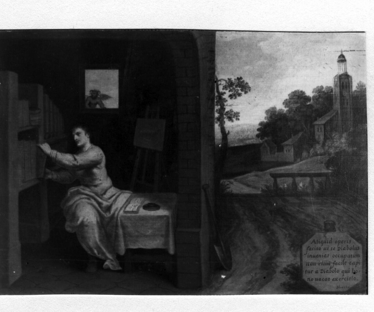 proverbio di filosofo (dipinto, ciclo) di Zuccari Federico (seconda metà sec. XVI)