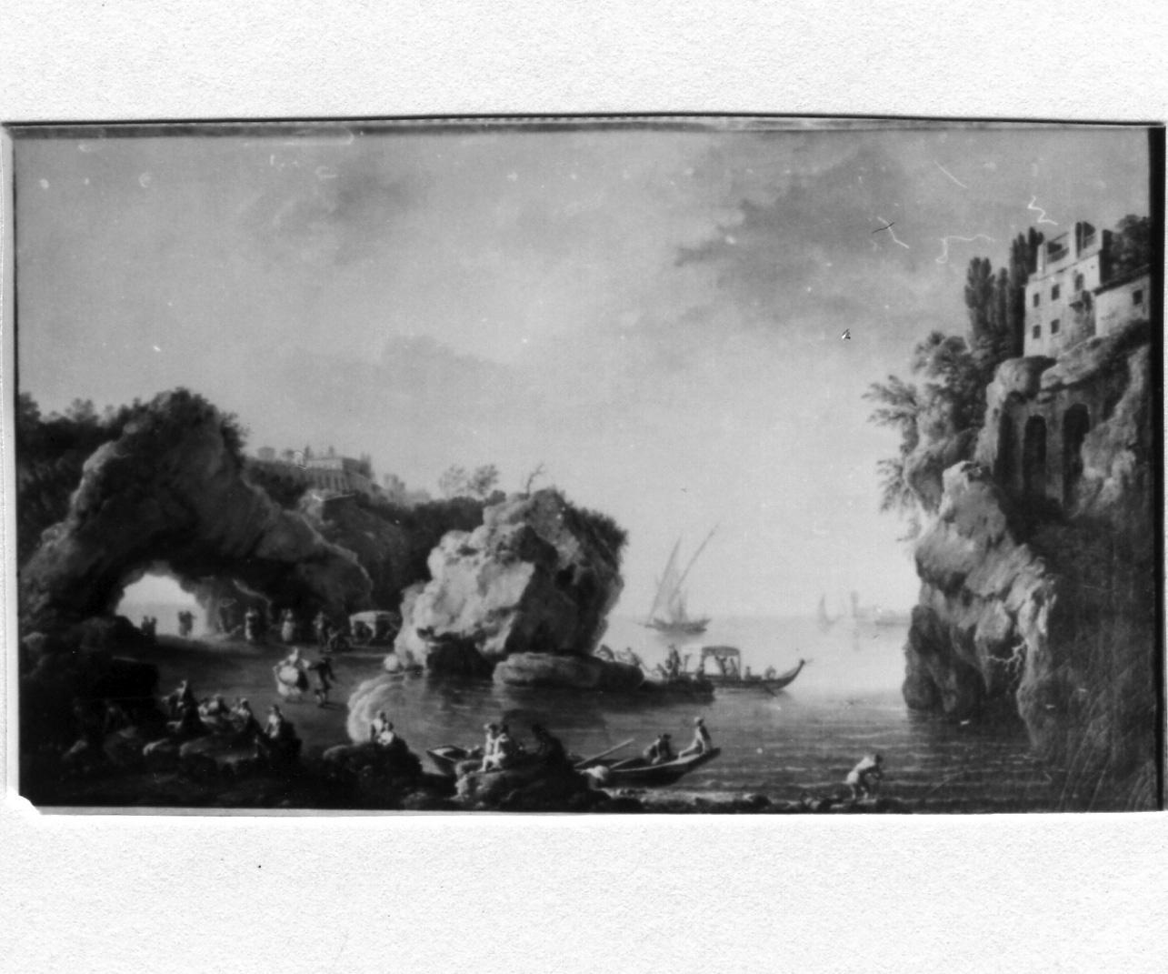 paesaggio marino (dipinto) di Bonavia Carlo (seconda metà sec. XVIII)