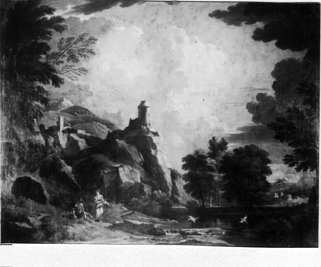 paesaggio (dipinto) di Mulier Pieter il Giovane detto Cavalier Tempesta (fine sec. XVII)