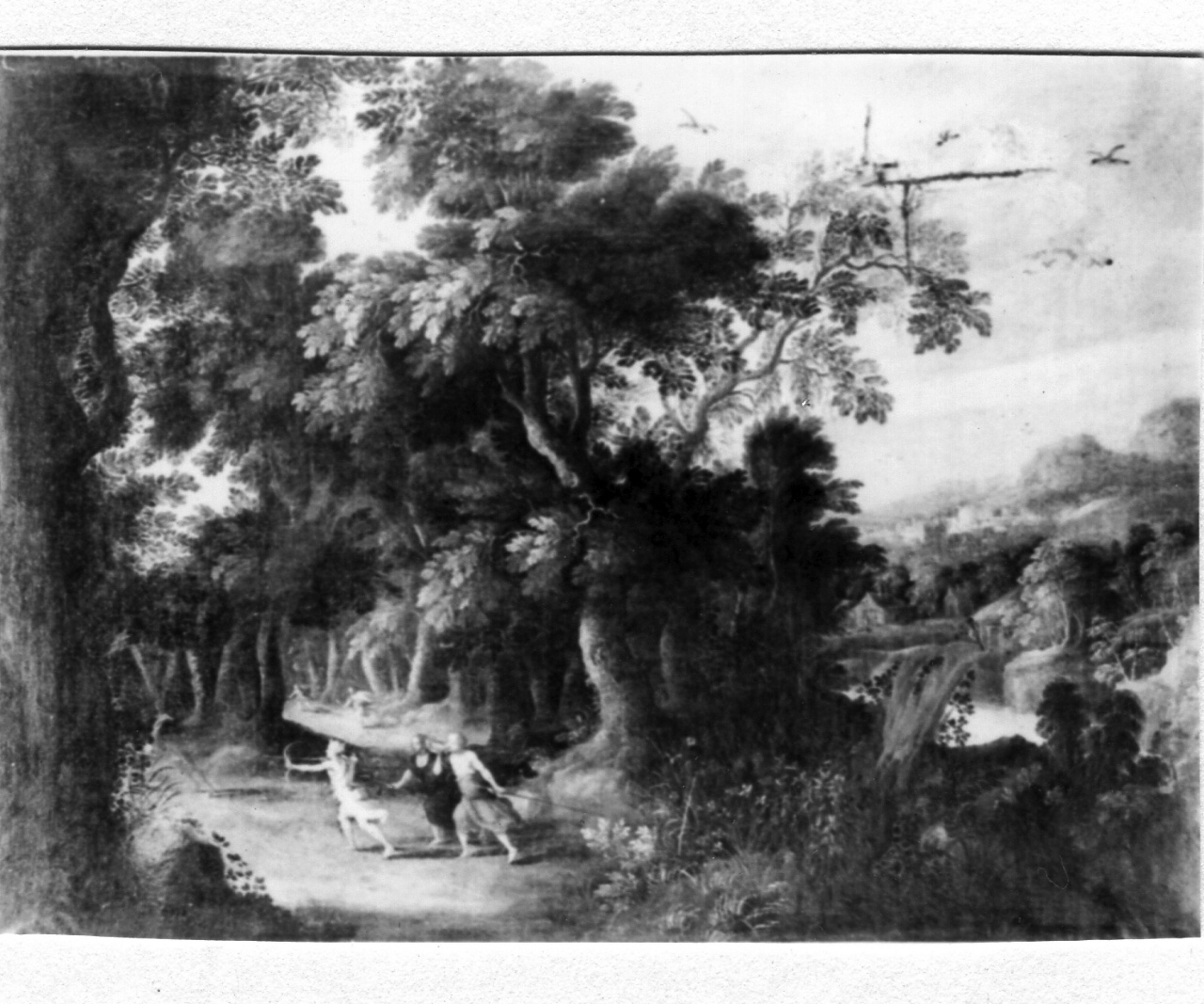 paesaggio con Diana cacciatrice (dipinto) di Soens Jan (inizio sec. XVII)