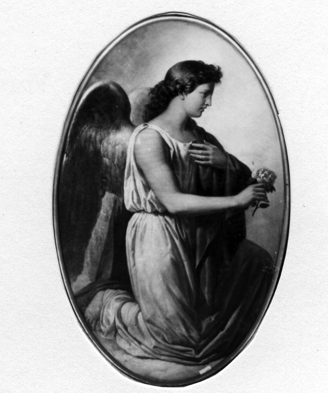 angelo adorante (dipinto) di Scetta Angelo (seconda metà sec. XIX)