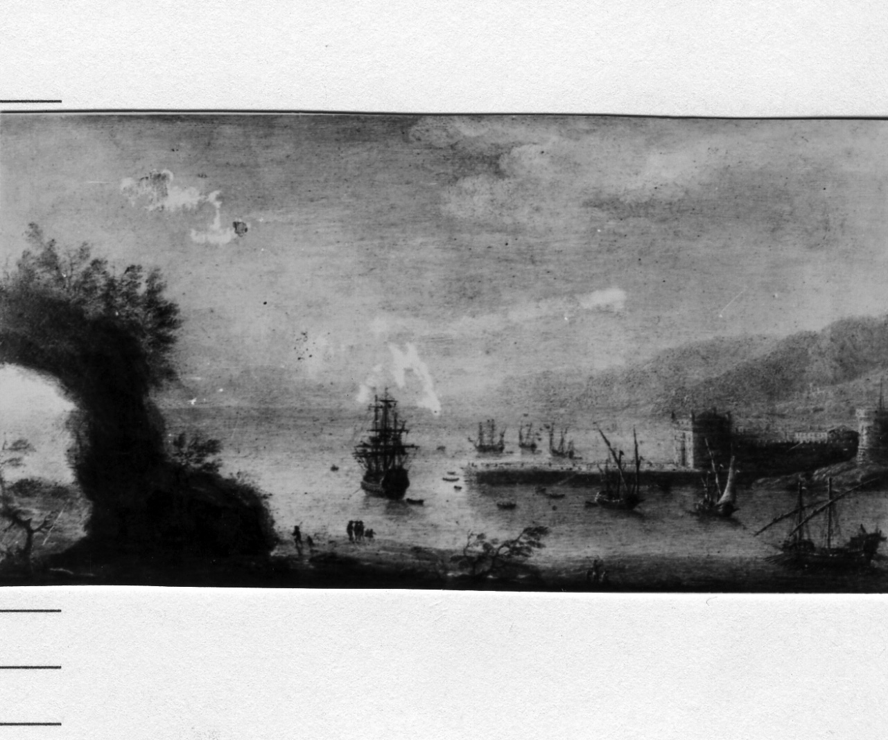 paesaggio marino (dipinto) di Grevenbroech Jan (prima metà sec. XVIII)