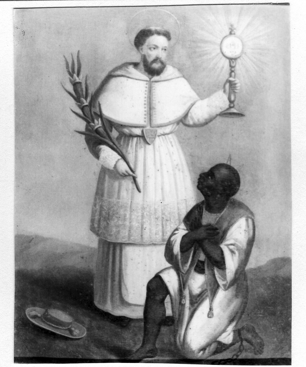 San Raimondo converte uno schiavo (dipinto) - ambito Italia meridionale (?) (seconda metà sec. XIX)