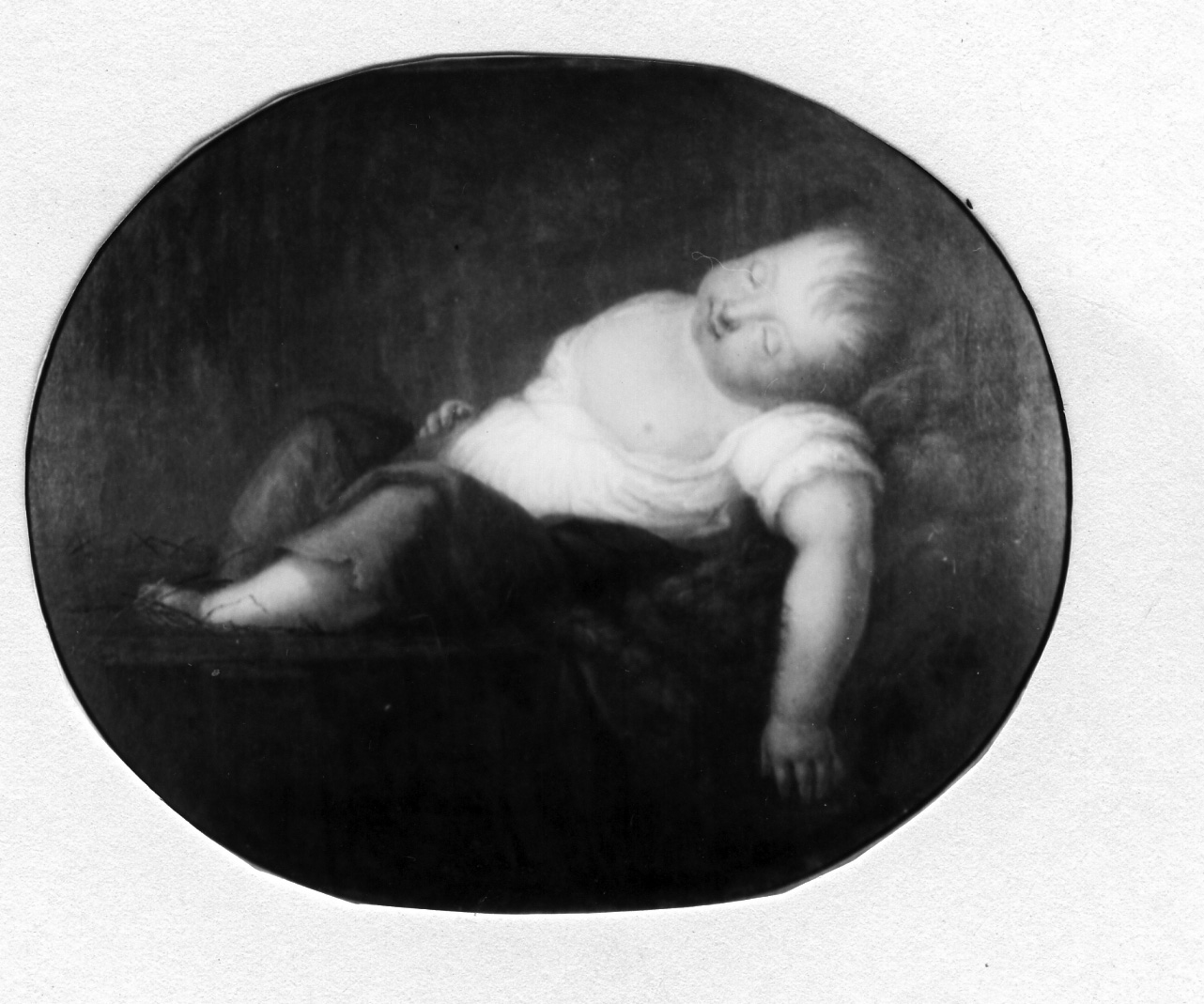Gesù Bambino dormiente (dipinto) di Diano Giacinto detto Pozzolano (seconda metà sec. XVIII)
