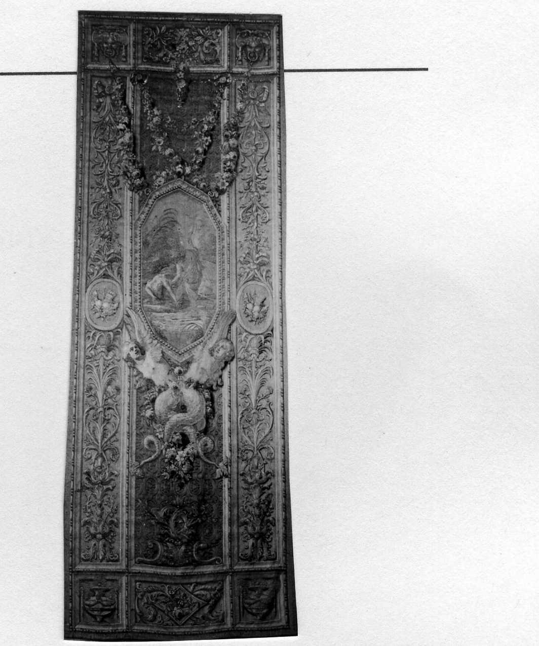 una sorella di Psiche precipita da una rupe (arazzo) di Duranti Pietro (ultimo quarto sec. XVIII)