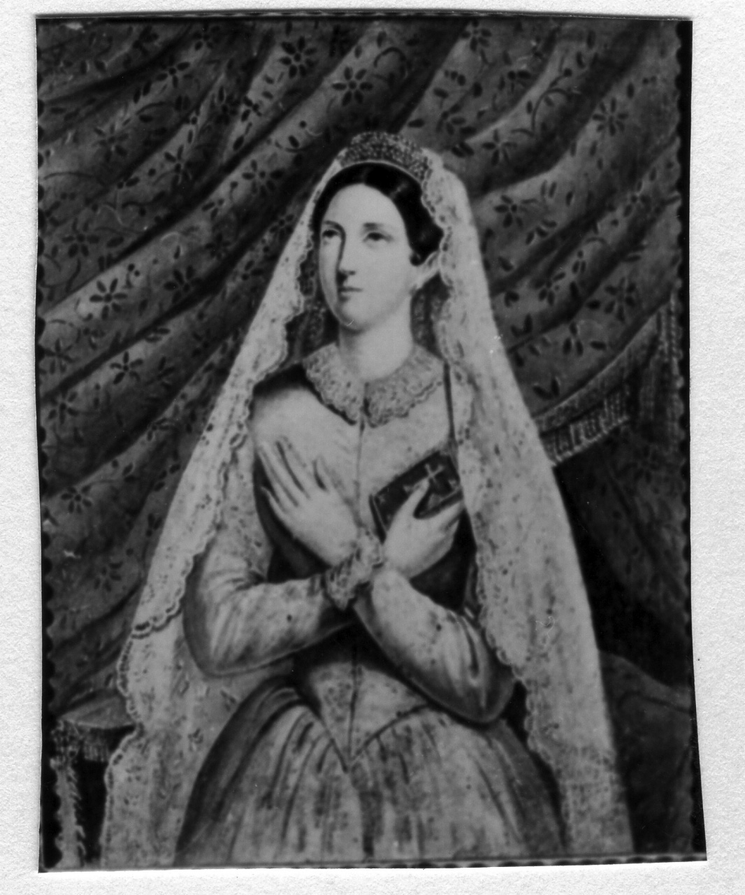 Maria Cristina di Savoia orante (dipinto) - ambito napoletano (prima metà sec. XIX)