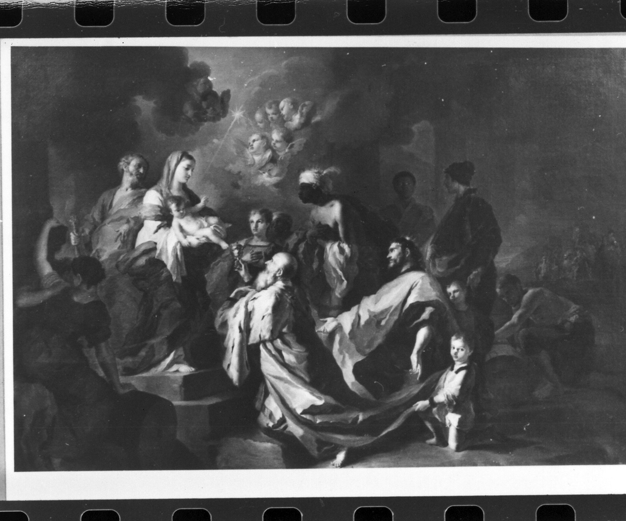 adorazione dei Re Magi (dipinto) di Liani Francesco (terzo quarto sec. XVIII)