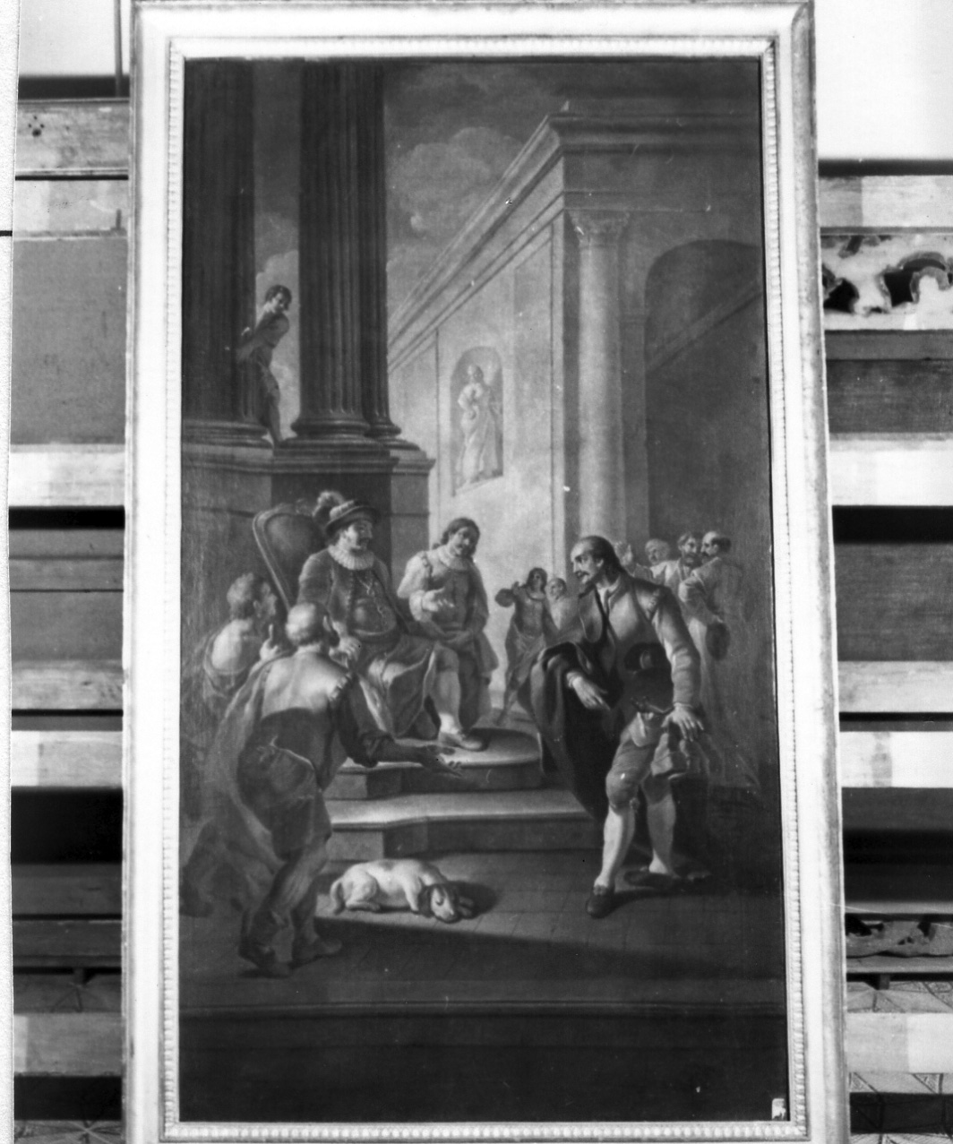 episodio della storia di Don Chisciotte (dipinto) di Dominici Antonio (terzo quarto sec. XVIII)