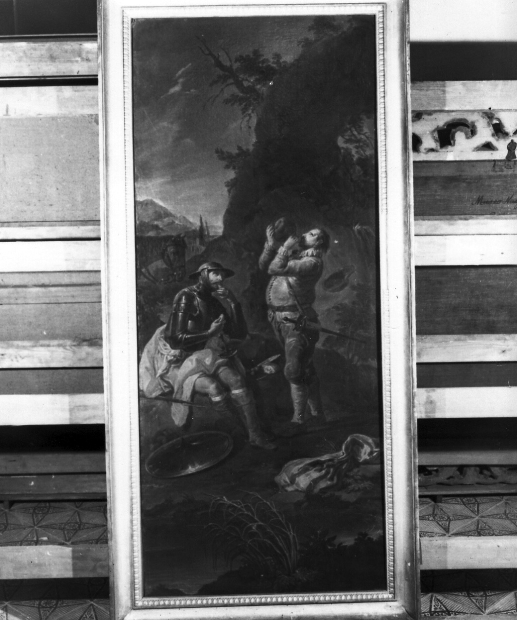 episodio della storia di Don Chisciotte (dipinto) di Dominici Antonio (sec. XVIII)