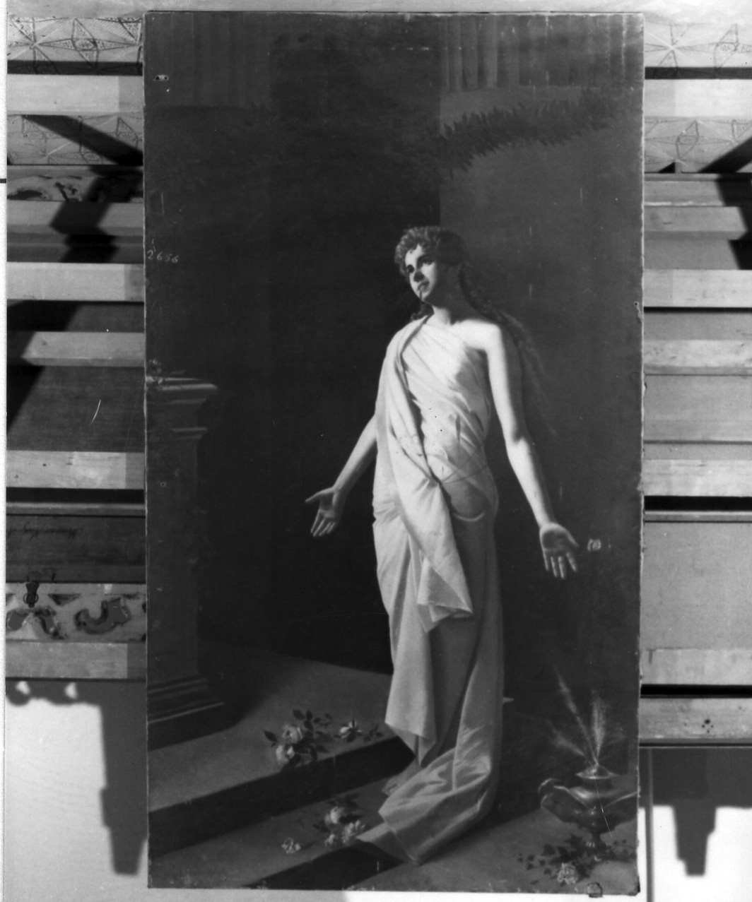 figura femminile (dipinto) di Mangilli Franceschetti Ada (sec. XIX)