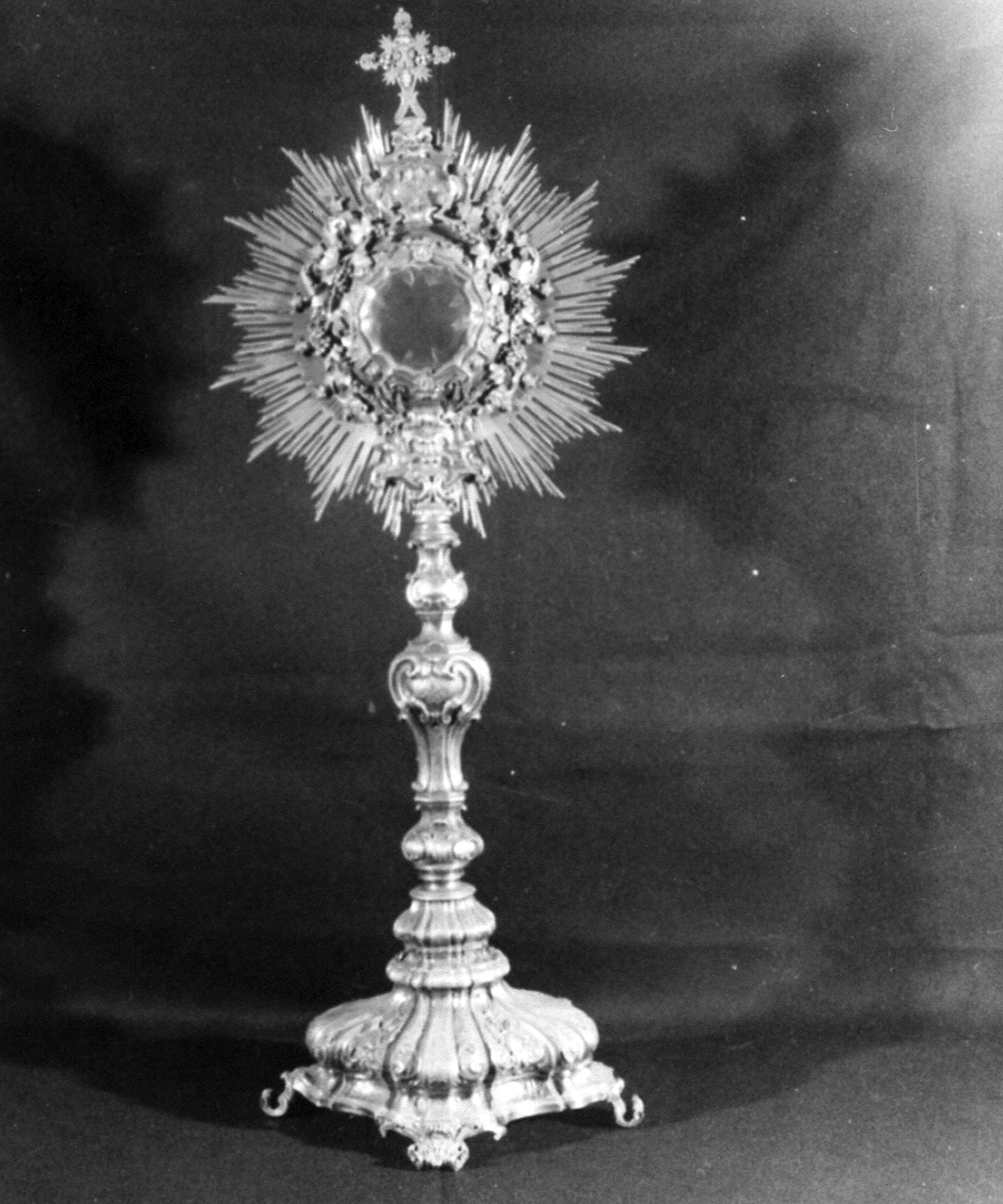 ostensorio - manifattura napoletana (metà sec. XIX)