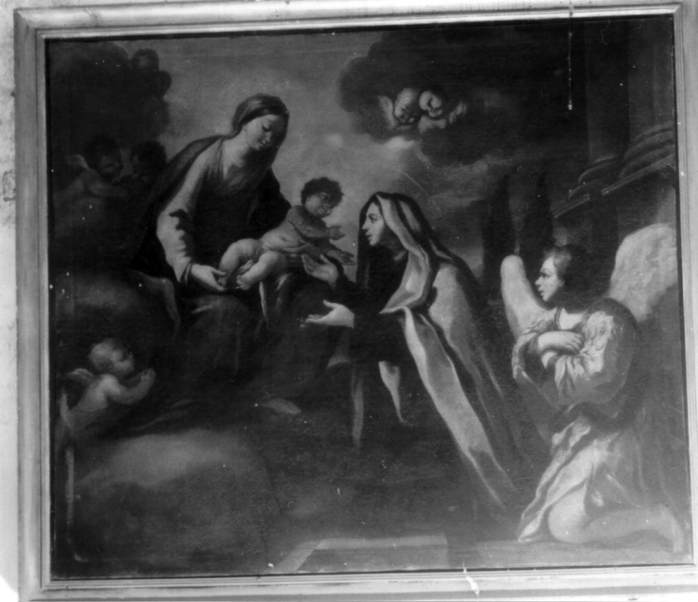 Madonna con Bambino e Santi (dipinto) - ambito napoletano (inizio sec. XVIII)