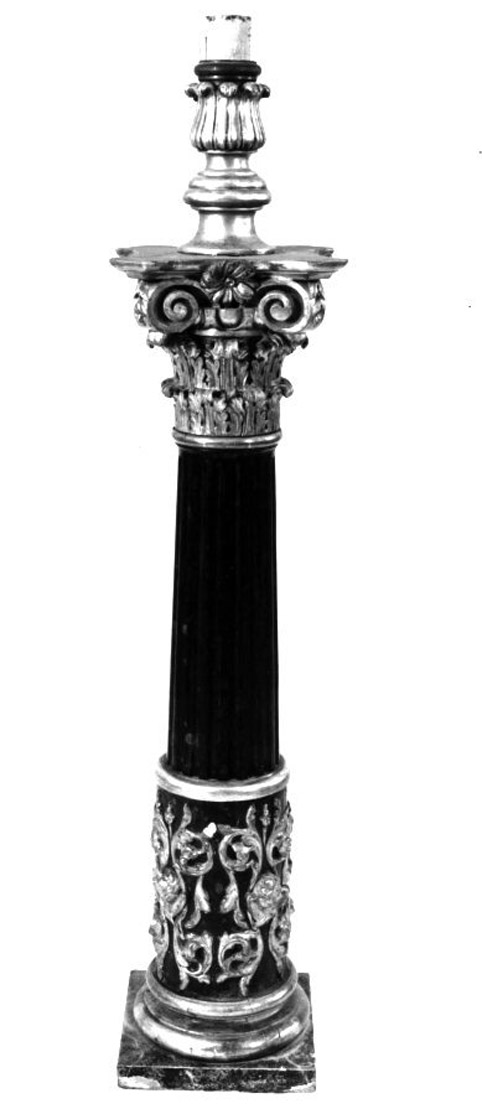 CANDELIERE - manifattura napoletana (Seconda metà sec. XIX)