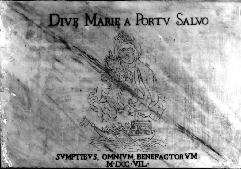 LAPIDE CELEBRATIVA - BOTTEGA NAPOLETANA (TERZO QUARTO sec. XVIII)