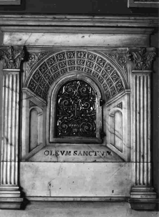 TABERNACOLO PER OLI SANTI - BOTTEGA NAPOLETANA (FINE Sec. XVI)