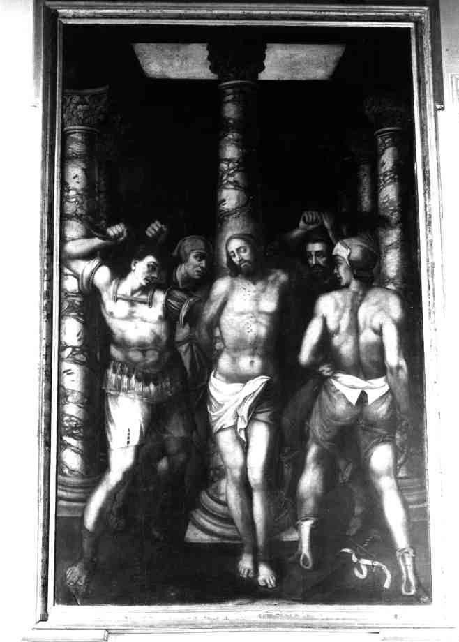 FLAGELLAZIONE DI CRISTO (DIPINTO) - AMBITO NAPOLETANO (INIZIO sec. XVII)