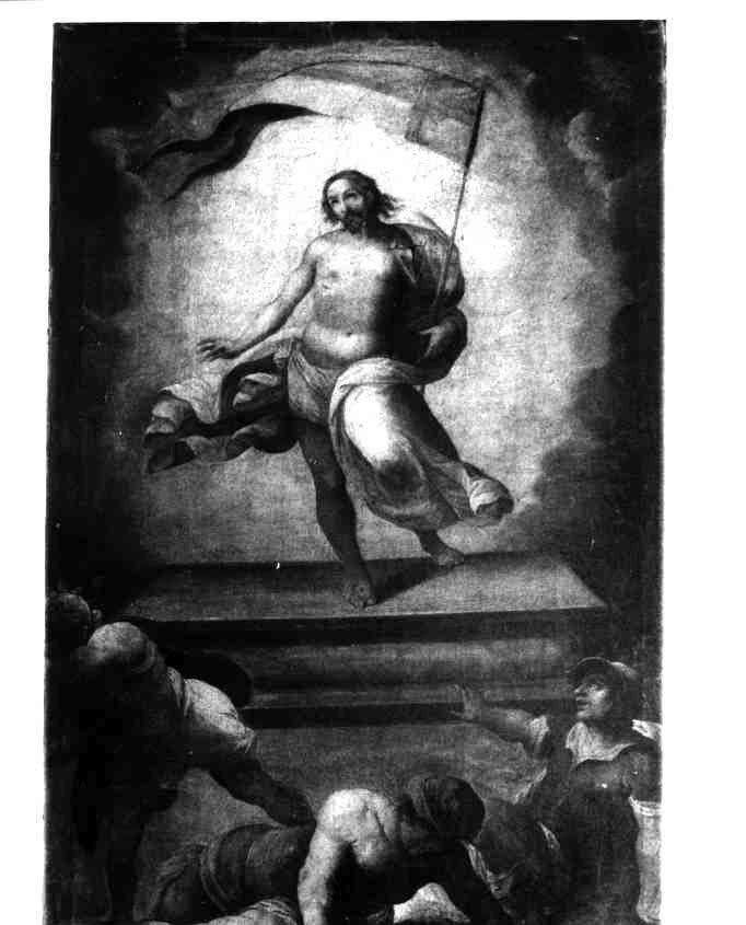 CRISTO RISORTO (DIPINTO) - AMBITO NAPOLETANO (FINE Sec. XVI)