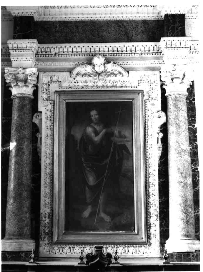 CORNICE ARCHITETTONICA - BOTTEGA NAPOLETANA (Metà sec. XVII)