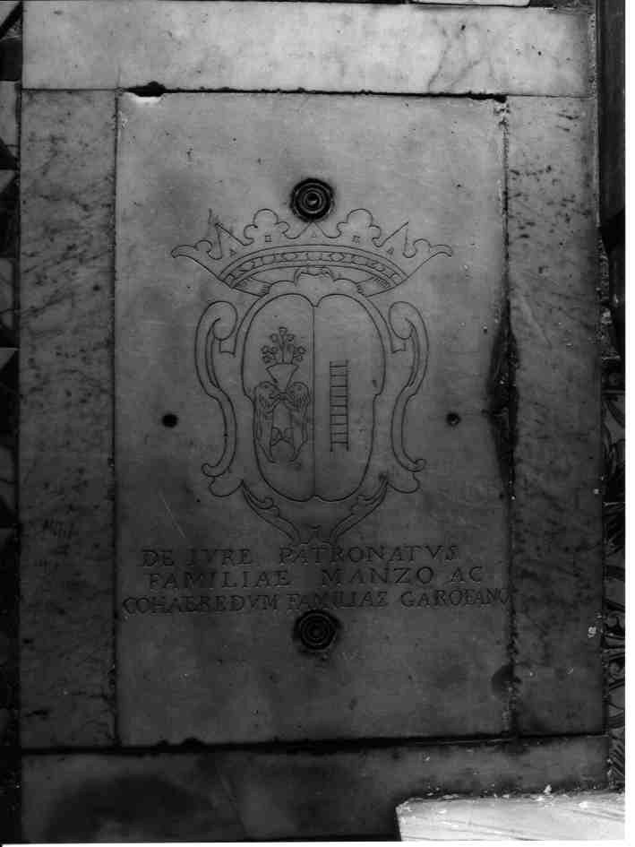 LASTRA TOMBALE - ambito napoletano (SECONDO QUARTO sec. XVII)