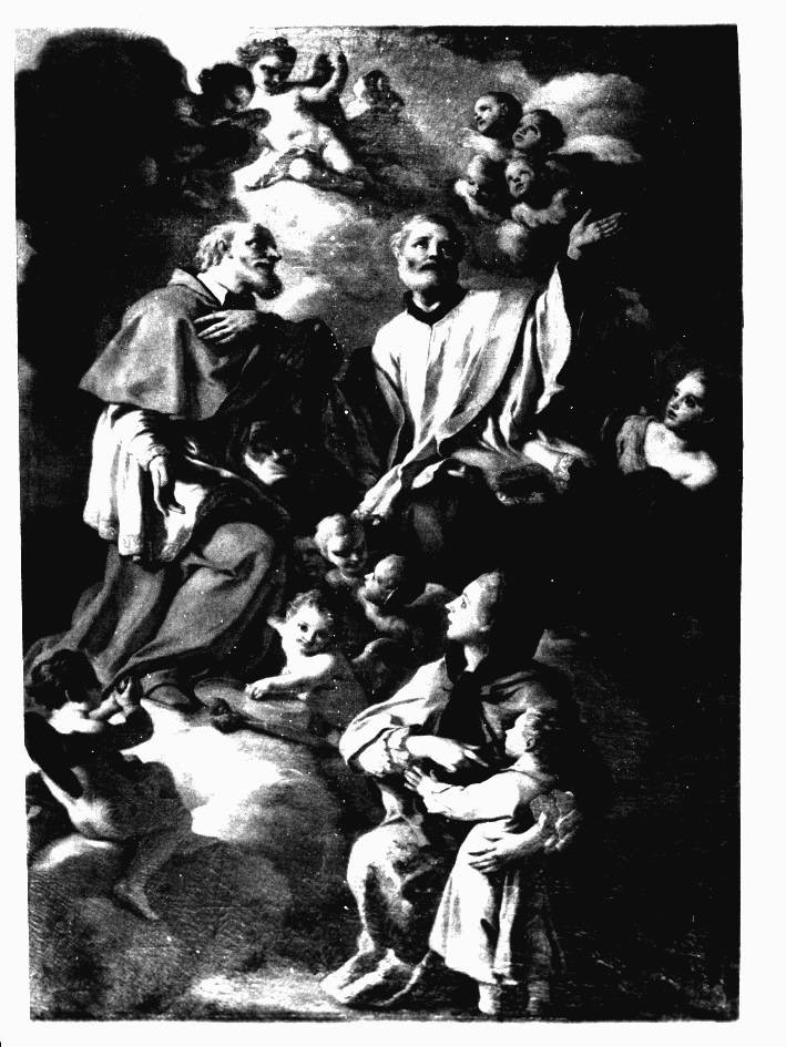 beato Paolo Burali d'Arezzo e beato Giovanni Marinoni (dipinto) di De Mura Francesco (ultimo quarto sec. XVIII)