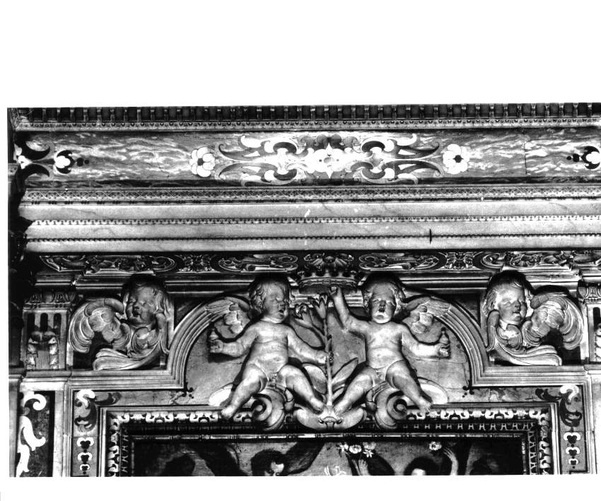 DECORAZIONE PLASTICA, INSIEME - BOTTEGA NAPOLETANA (Prima metà sec. XVII)