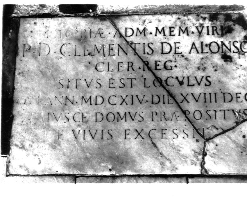 lapide - sepolcrale - ambito napoletano (Metà sec. XVII)