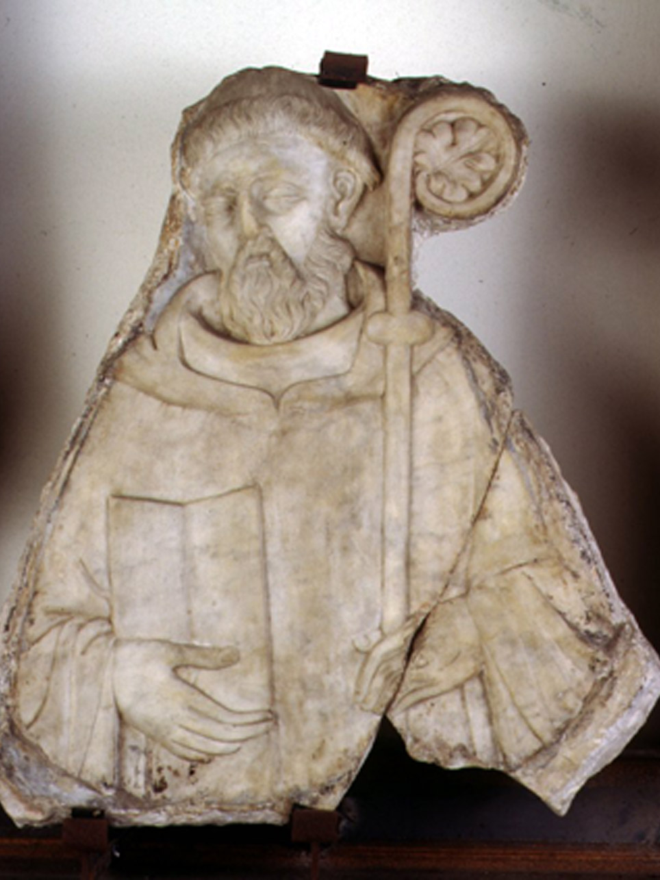 San Benedetto (scultura, elemento d'insieme) di Bertini Giovanni (maniera) (seconda metà sec. XIV)