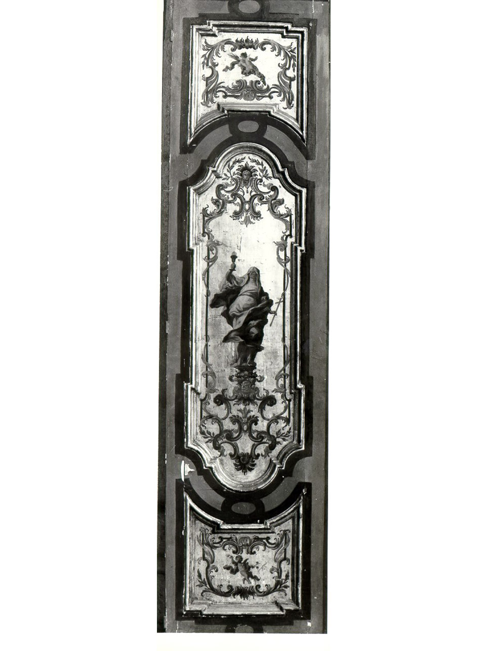 allegoria della Fede e Speranza (porta - a due battenti) di De Mura Francesco (metà sec. XVIII)